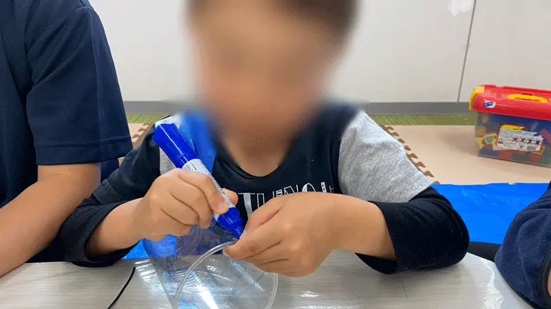 児童の学習風景